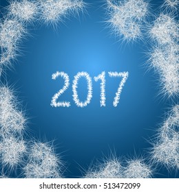 Happy New Year Background in Blue