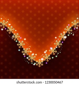 Happy New Year background. For design posters, banners or greeting cards. Vektor illustration.