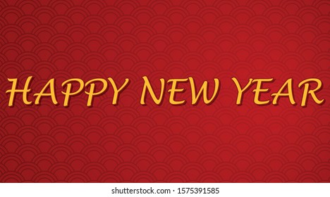 Happy new year background design illustration