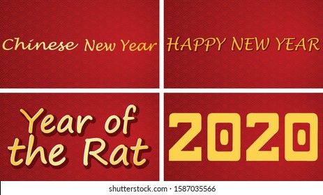 Happy new year background design for 2020 illustration