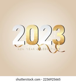 Feliz diseño de fondo de Año Nuevo. Feliz Tarjeta de felicitación de Navidad, Cartel, Afiche. Ilustración vectorial.