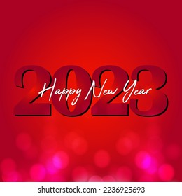 Happy New Year Background Design. Merry Christmas Greeting Card, Banner, Poster. Vector Illustration.