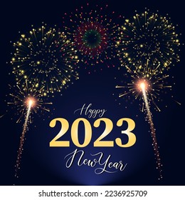Happy New Year Background Design. Merry Christmas Greeting Card, Banner, Poster. Vector Illustration.