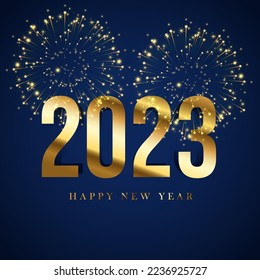 Happy New Year Background Design. Merry Christmas Greeting Card, Banner, Poster. Vector Illustration.
