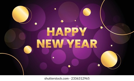 Plantilla de diseño de fondo de año nuevo feliz 