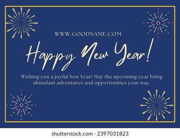 Happy New Year background design in vector.