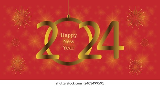 Happy New Year Background Design. Greeting Card, Poster, Banner