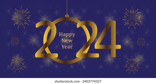Happy New Year Background Design. Greeting Card, Poster, Banner