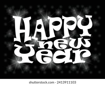 Happy New Year Background Design. Greeting Card, Poster, Banner