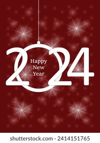 Feliz diseño de fondo de Año Nuevo. Tarjeta de saludo, afiche, cartel
