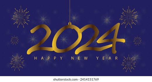 Happy New Year Background Design. Greeting Card, Poster, Banner