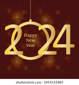 Happy New Year Background Design. Greeting Card, Poster, Banner