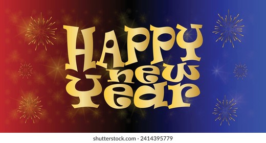 Happy New Year Background Design. Greeting Card, Poster, Banner