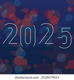 Happy new year background design. Vector illustration of a happy new year Background for the holidays.