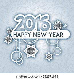 Happy new year background. Design for card, banner, invitation, leaflet and so on.
