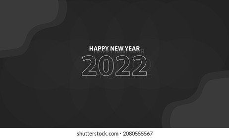 Happy New Year. New Year Background Flat Design