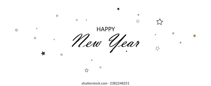 Happy new year background with frozen snowflake