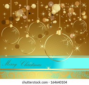 Happy New Year background gold and blue