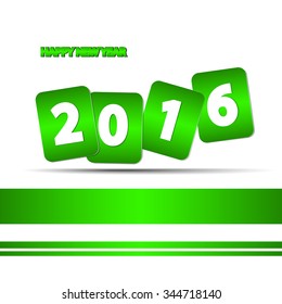Happy New Year background Green theme 