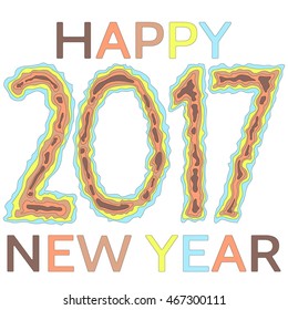 Happy New Year background. Holiday card. 