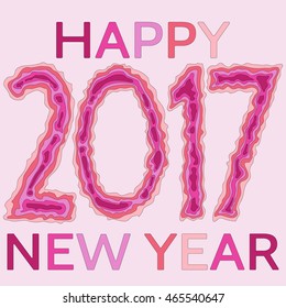 Happy New Year background. Happy holidays card. Creative design for your greetings card, flyers, posters, brochure, banners, calendar
