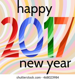 Happy New Year background. Happy holidays card. Creative design for your greetings card, flyers, posters, brochure, banners, calendar