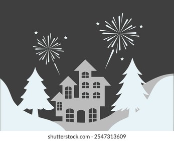 Happy New Year Background Illustration
