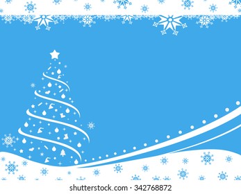 Happy New Year Background Light Blue