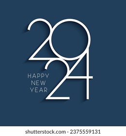 Feliz Año Nuevo con diseño moderno mínimo