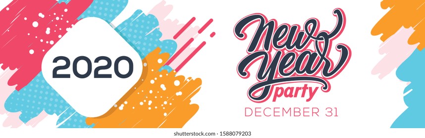 Happy new year background. New year party 2020