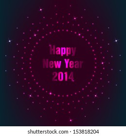 Happy New Year background with plasma design