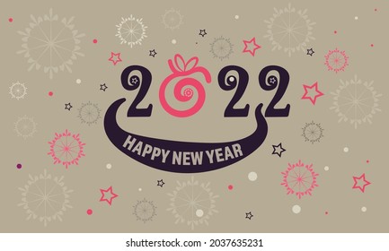 Happy New Year background. Postcards 2022. 