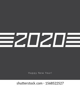 Happy New Year background, poster, banner. Vector illustration