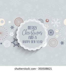 Happy New Year background with a retro style design