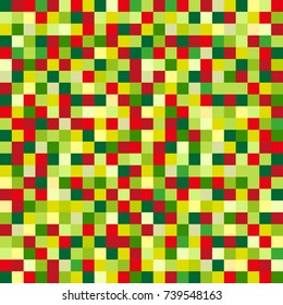 Happy New Year. Background. Seamless texture. Multicolored pattern. Abstract geometric wallpaper of the surface. Bright colors. Print for polygraphy, t-shirts and textiles. Doodle. Ecological colors