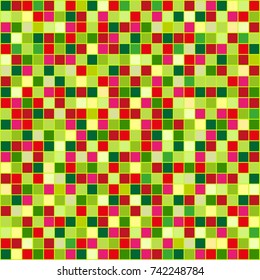 Happy New Year. Background. Seamless texture. Multicolored pattern. Abstract geometric wallpaper of the surface. Bright colors. Print for polygraphy, t-shirts and textiles. Doodle. Ecological colors