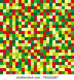 Happy New Year. Background. Seamless texture. Multicolored pattern. Abstract geometric wallpaper of the surface. Bright colors. Print for polygraphy, t-shirts and textiles. Doodle. Ecological colors
