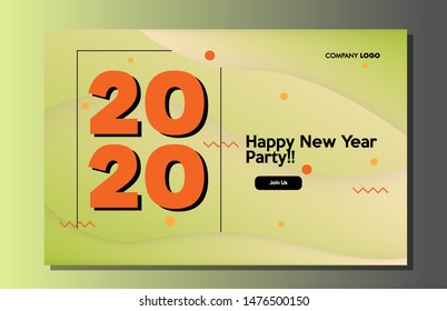 Happy New Year Background shape Color
