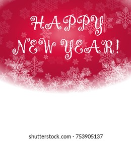 Happy new year background snowflake winter design season december snow celebration ornament vector illustration. Geometric freeze snowfall decorative nature beautiful christmas holiday symbol.