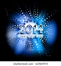 Happy New Year background with a star design