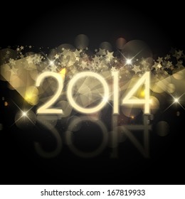 Happy New Year background with a starry design