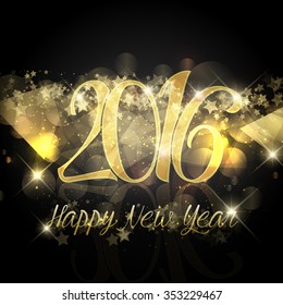 Happy New Year background with a starry design
