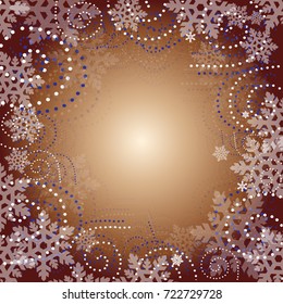 Happy New Year Background With Stars And Text,  Illustration