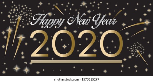 happy new year background template celebration festival