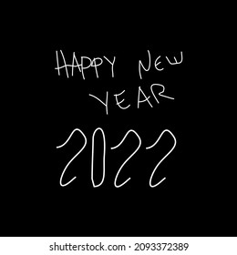 happy new year background with text happy new year with black background