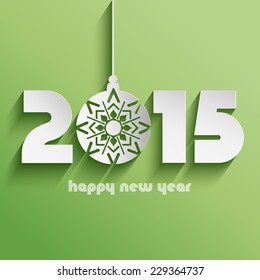 Happy New Year background with a typography design