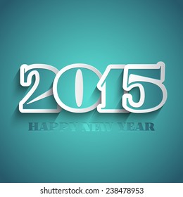 Happy New Year background with typography design