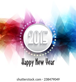 Happy New Year background with typography design