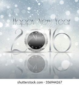 Happy New Year background with typography design