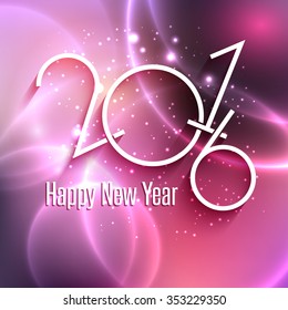 Happy New Year background with typography design